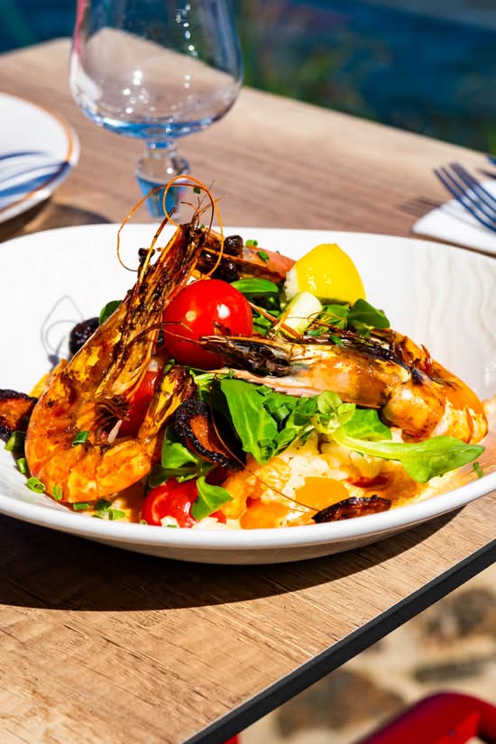 Risotto Gambas et Pepperoni